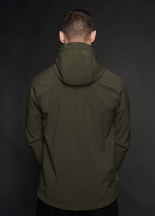 Men's jacket Protection Soft Shell olive Custom Wear4 photo