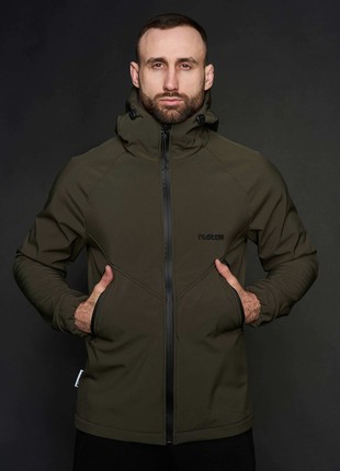 Men's jacket Protection Soft Shell olive Custom Wear2 photo