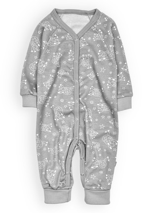 Gray cotton baby jumpsuit Tunes