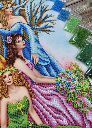 The Seasons of the Year Kit Bead Embroidery bs 20995 photo