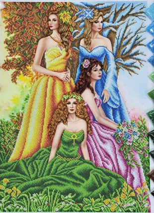 The Seasons of the Year Kit Bead Embroidery bs 20992 photo