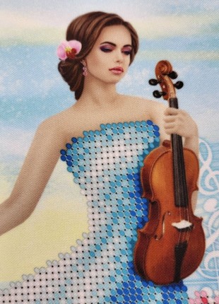 Violin Melody Kit Bead Embroidery bs 33455 photo