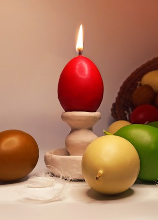 Set of beeswax candles "Easter eggs" (3 pcs)