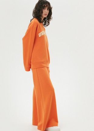 Orange oversize jersey pants2 photo