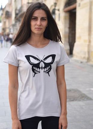 T-shirt tunic with embroidery - "Butterfly"
