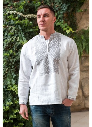 White man's embroidered shirt "Podillia"1 photo