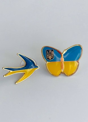 2pcs badge set of / Ukrainian symbols