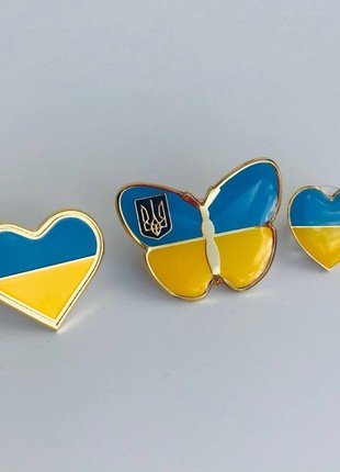 3pcs badge set of / Ukrainian symbols3 photo