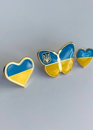 3pcs badge set of / Ukrainian symbols4 photo