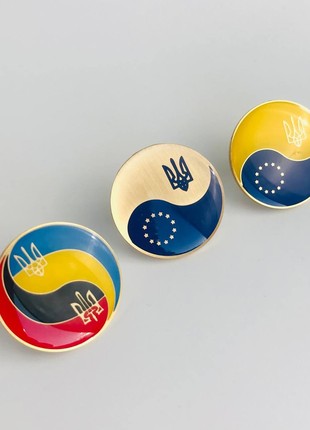 3pcs badge set of Ukraine / EU3 photo