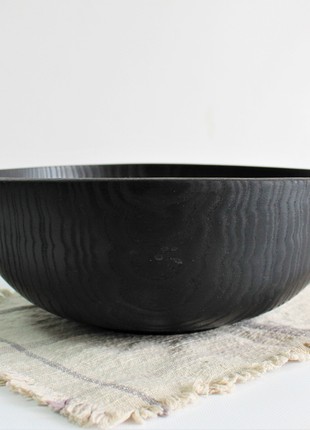 Large fruit bowl, handmade serving wooden bowl4 photo
