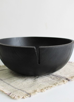 Large fruit bowl, handmade serving wooden bowl6 photo