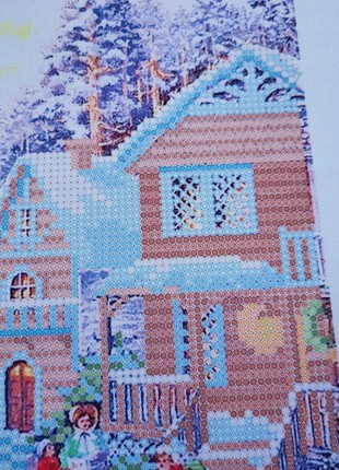 Christmas Village Kit Bead Embroidery ta-2287 photo