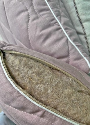 Hemp pillow «Comfort» - LINEN Purple 50x703 photo