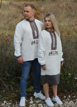Embroided Couple Look "With wolves"
