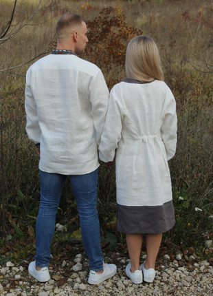 Embroided Couple Look "With wolves"4 photo