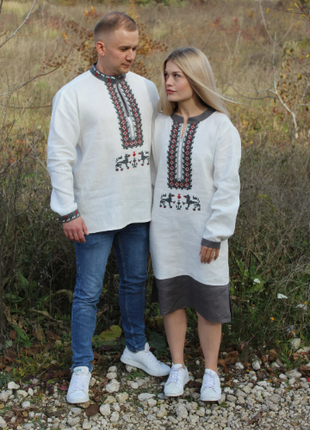 Embroided Couple Look "With wolves"3 photo
