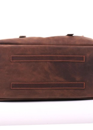 Leather carpetbag made of combinations of natural leather Old master9 photo