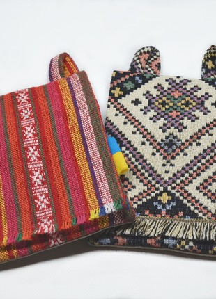 Women bag-wallet "Haman tapestry X" handmade in ethno style.8 photo