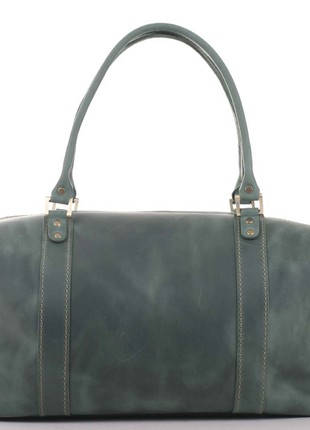 A beautiful and high-quality weekender bag of rich green color5 photo