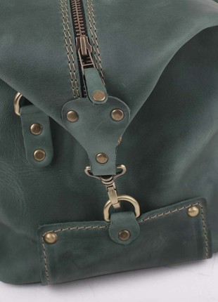 A beautiful and high-quality weekender bag of rich green color7 photo