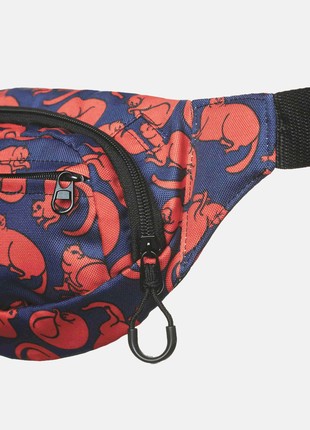 Banana chest bag Triada Cats Red Custom Wear2 photo