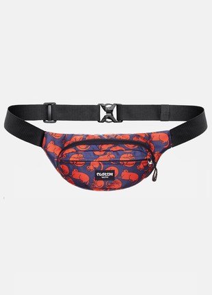 Banana chest bag Triada Cats Red Custom Wear