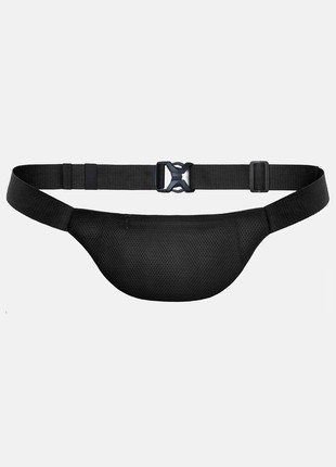 Banana chest bag Triada Eco leather black Custom Wear3 photo