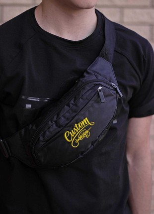Banana chest bag Triada embroidery Yellow Custom Wear4 photo