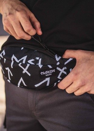 Banana chest bag Uno Rune Black Custom Wear5 photo