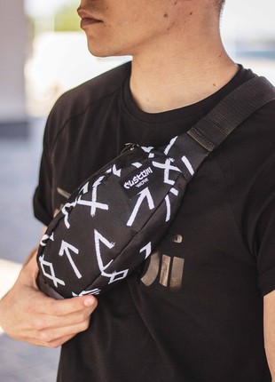 Banana chest bag Uno Rune Black Custom Wear4 photo