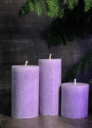 Set of 3 Palm Wax Candles | Handmade1 photo
