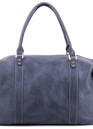 Beautiful blue satchel bag for traveling2 photo