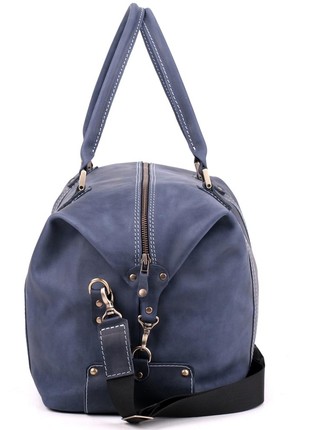 Beautiful blue satchel bag for traveling5 photo