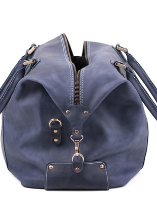 Beautiful blue satchel bag for traveling7 photo