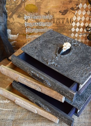 Mini chest of drawers books2 photo