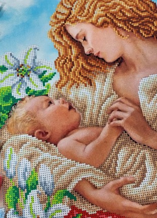 Madonna and Child Kit Bead Embroidery t-13555 photo