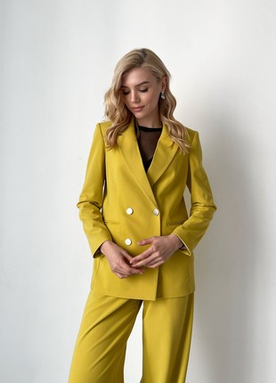 Jacket with a free cut yellow3 photo