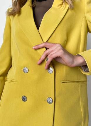 Jacket with a free cut yellow7 photo
