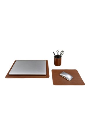 Leather desk set  1.0 light-brown BN-set-1-k