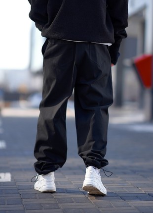 Oversize trousers for men OGONPUSHKA Hasla black8 photo
