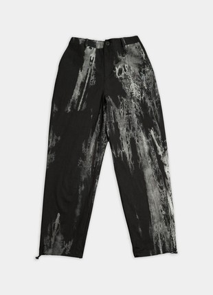 Oversize men's trousers OGONPUSHKA Hasla washed gray6 photo