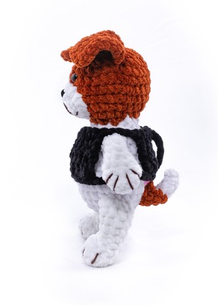 Knitted plush toy Sapper Dog Kulya3 photo