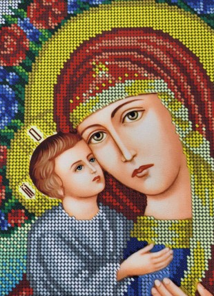 Mother of God Zhirovytska Icon Kit Bead Embroidery a3p_0683 photo