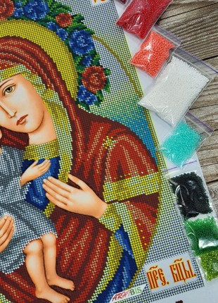 Mother of God Zhirovytska Icon Kit Bead Embroidery a3p_0684 photo