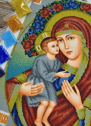 Mother of God Zhirovytska Icon Kit Bead Embroidery a3p_0685 photo