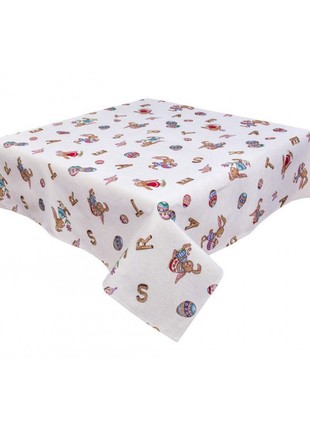 Easter tapestry tablecloth 54x94 in (137 x 240 cm.) festive tablecloth7 photo