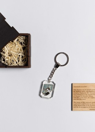 Shot down russian SU-34 fighter keychain, trophy, the price is a donation6 photo