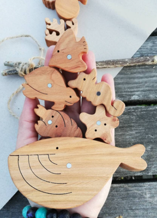 Wooden magnetic fishing game3 photo