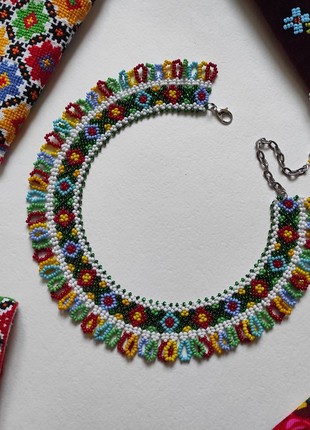 Sylianka "Boykivska green" from  beads